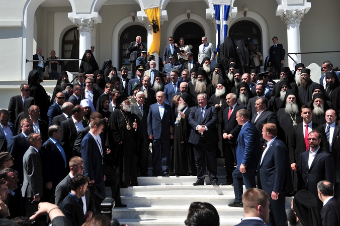 V. Putinas Graikijoje lankosi Atono kalno vienuolyne