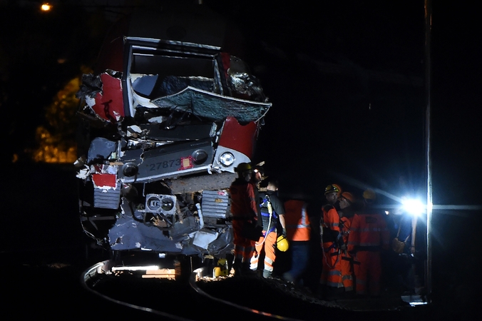 Pietų Prancūzijoje per traukinio avariją sužaloti 8 žmonės