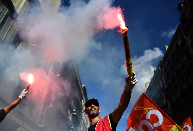 Prancūzijoje – nauji protestai prieš darbo rinkos reformas
