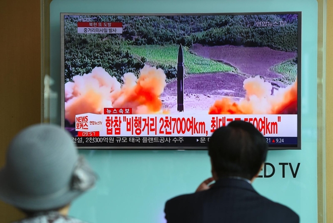 D. Trumpas: po Šiaurės Korėjos raketos bandymo JAV svarsto visas galimybes
