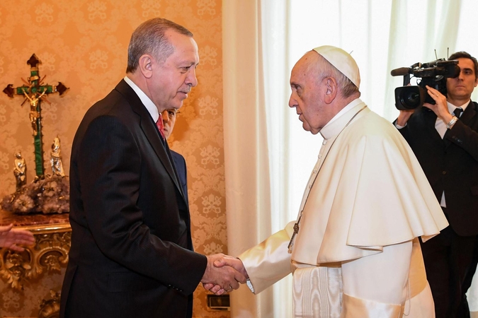 Recepas Tayyipas Erdoganas ir popiežius Pranciškus