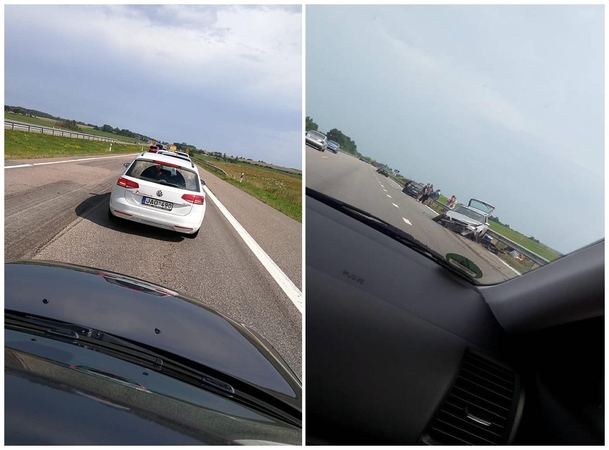 Grįžtantiems iš pajūrio – nemaloni staigmena ties Kryžkalniu 