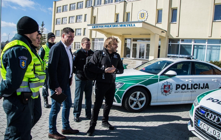 Lietuvos policijos mokykloje lankėsi B. Vanagas