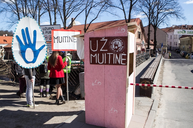 Užupis sun trenksmu mini 17-ąją „Nepriklausomybės“ dieną