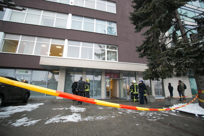 Sostinėje iš didelio pastato evakuotos kelios įmonės