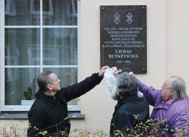 Žaliakalnyje įamžintas rezistento L. Butkevičiaus atminimas