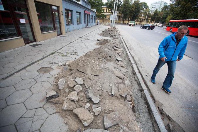 Vytauto prospekto remontas patinka ne visiems