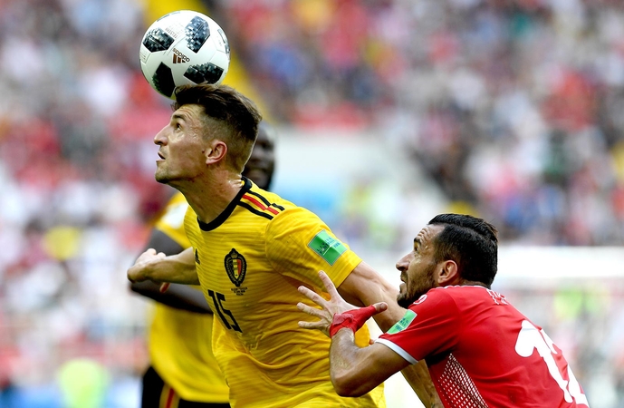 Belgijos futbolininkai užtikrintai pranoko Tunisą