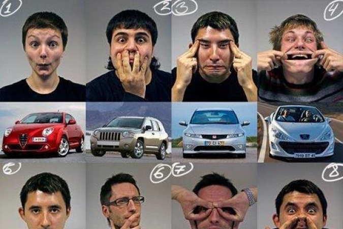 TOP 8: žmonių mimikos, panašios į automobilius