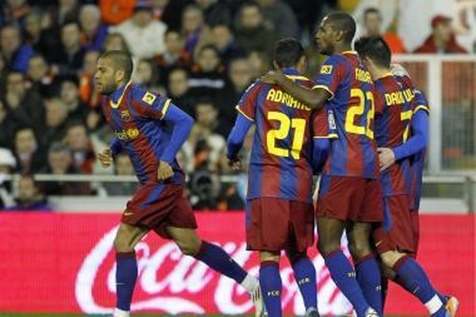 „Barcelona” po sunkios dvikovos palaužė „Valencia”