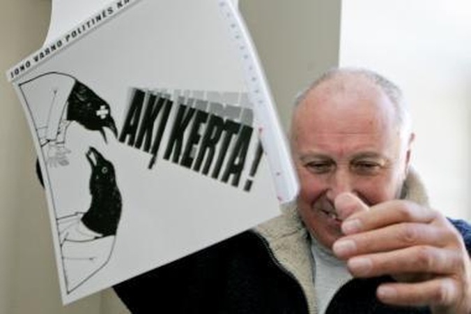 Žvėryno seniūnijoje atidaroma J.Varno karikatūrų paroda