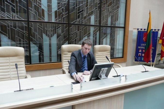 Savivaldybėje išbandyta naujoji balsavimo sistema