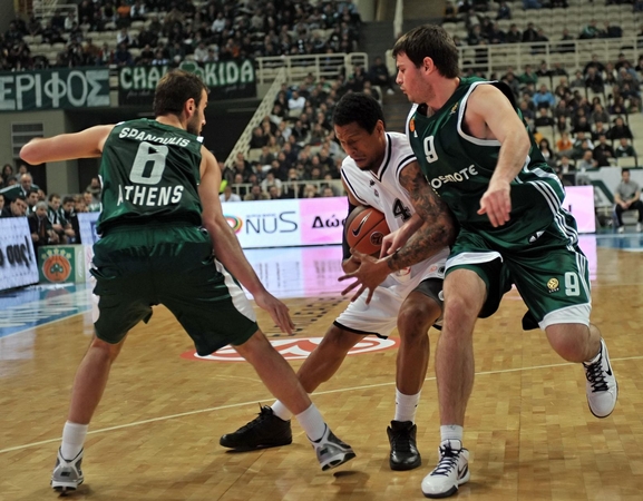 Pirmoji „Panathinaikos“ pergalė - be Š.Jasikevičiaus    