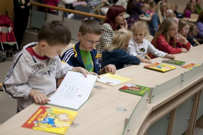 Daugiavaikių šeimų pirmokai nori į mokyklą 
