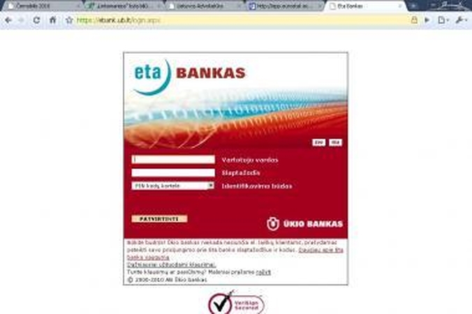 Šiandien gali strigti "Ūkio banko" interneto portalas