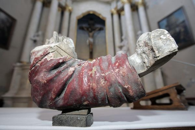 Kristaus skulptūra grįžta į Vilniaus Kalvarijas