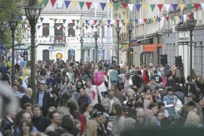 Šventinis šurmulys Kauno senamiestyje tęsiasi