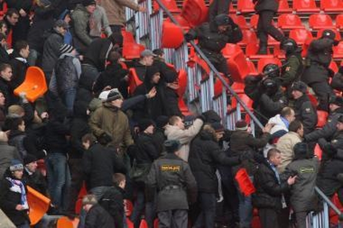 Futbolo rungtynės baigėsi riaušėmis