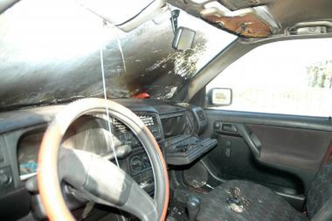 Kaune naktį degė automobilis