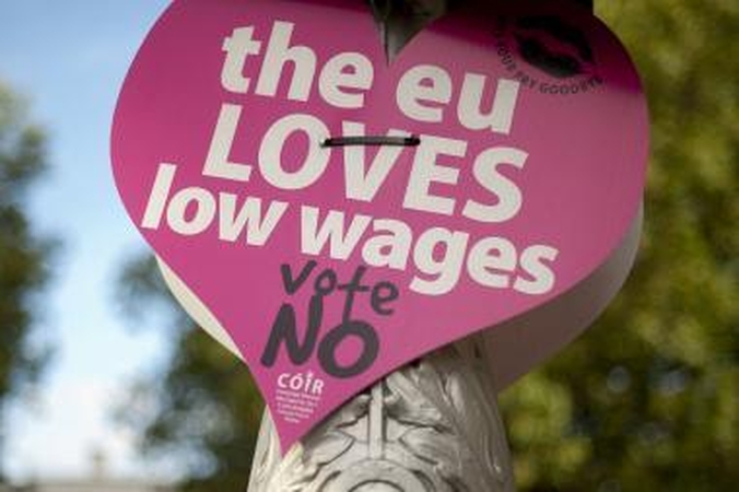 Britanija ir Airija atsilieka nuo Vakarų Europos pagal pragyvenimo lygį