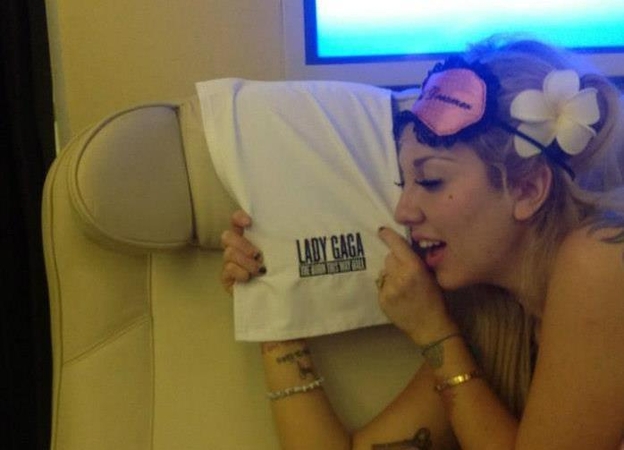 Lady Gaga gerbėjams parodė asmeninio lėktuvo vidų (foto)