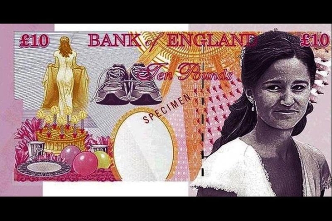 Apklausa: Pippą Middleton nori matyti ant banknoto