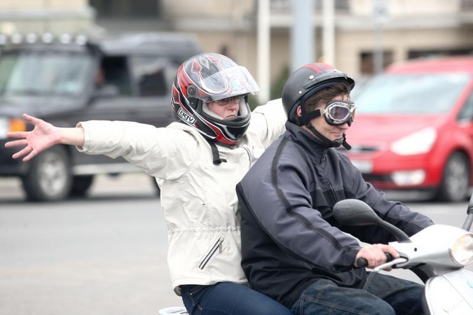Triukšminga kolona sostinės gatvėse atidarytas baikerių sezonas