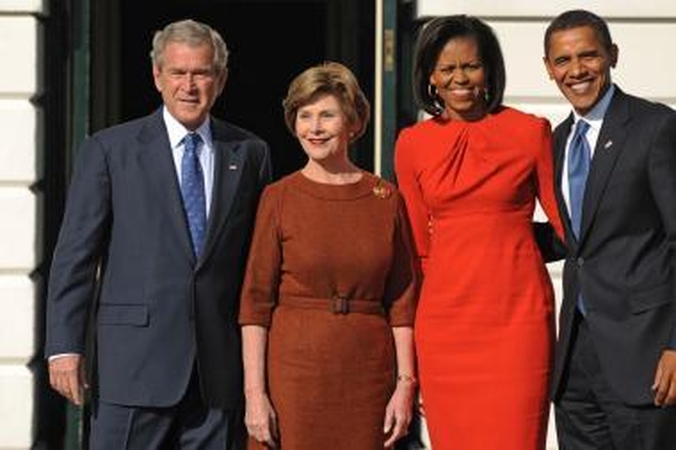 B.Obama susitiko su G.W.Bushu