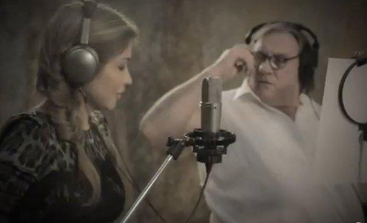G. Depardieu įrašė dainą su Uzbekistano prezidento dukra