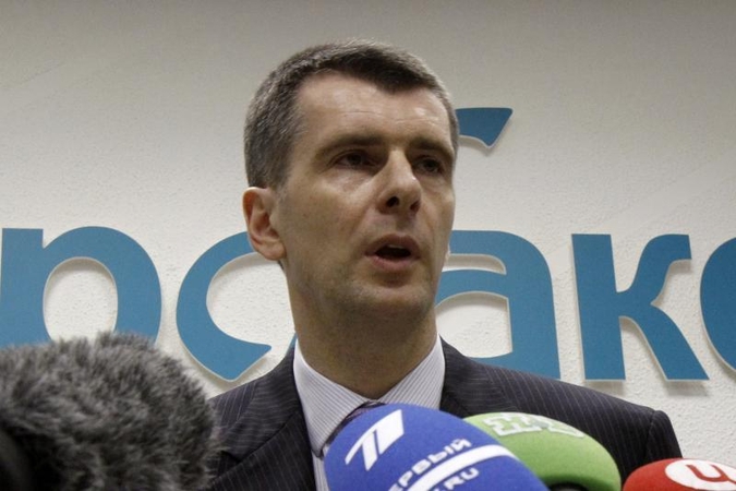 Verslininkas Michailas Prochorovas rusams tapo žinomesnis