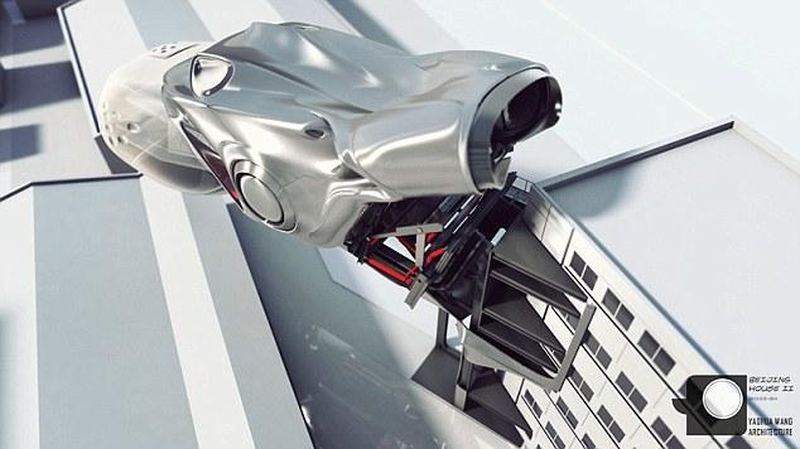 Nei automobilis, nei erdvėlaivis: futuristinė buto koncepcija Pekine