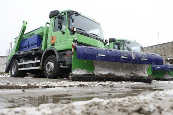 Ruošiantis plikledžiui, Vilniaus gatvėse budės smėlio barstytuvai