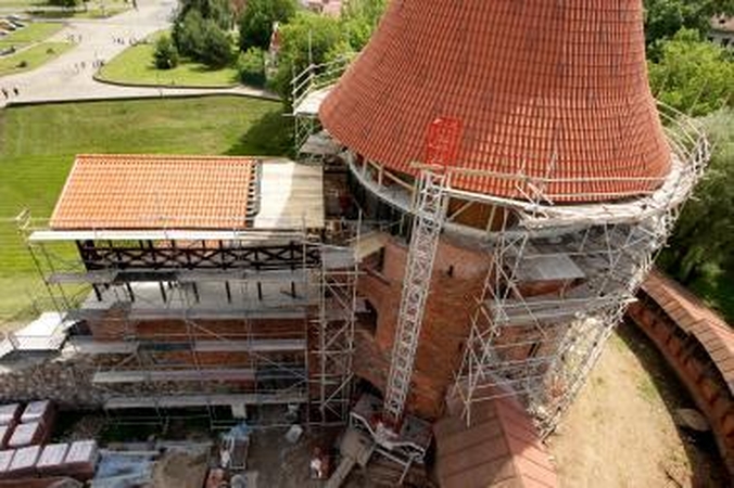 Kauno pilies atstatymas vėluoja, tačiau darbai labai kokybiški