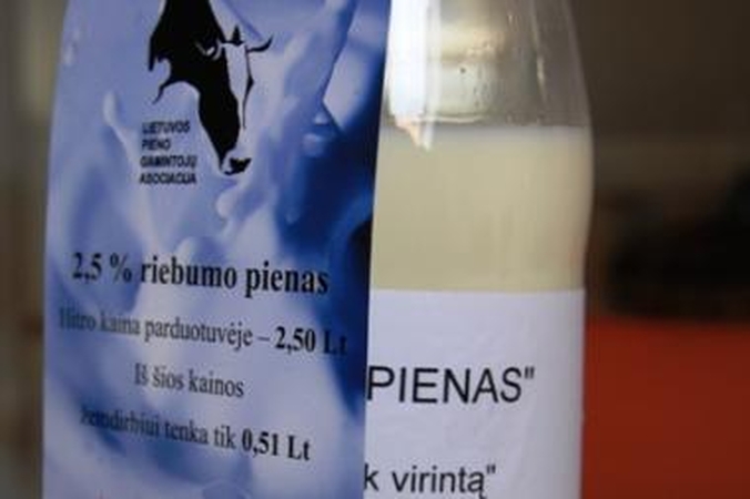 Pieno supirkimo kainos sumažėjo 41,4 proc. 