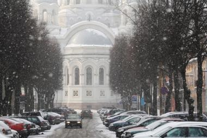 Orai Kaune: didelį šaltį išstums pūga (papildyta)