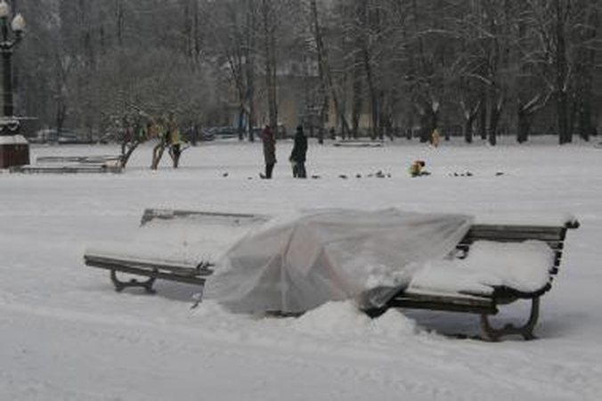 Vilniaus benamis nakvoja Lukiškių aikštėje net ir per didžiausius šalčius 