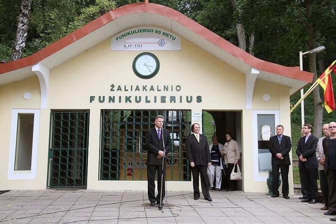 Žaliakalnio funikulieriui – jau 80 metų   