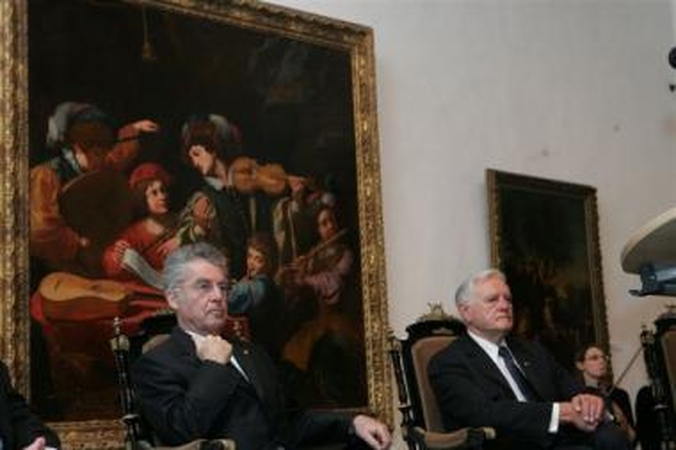 Lietuvos ir Austrijos vadovai atidarė tarptautinę dailės parodą
