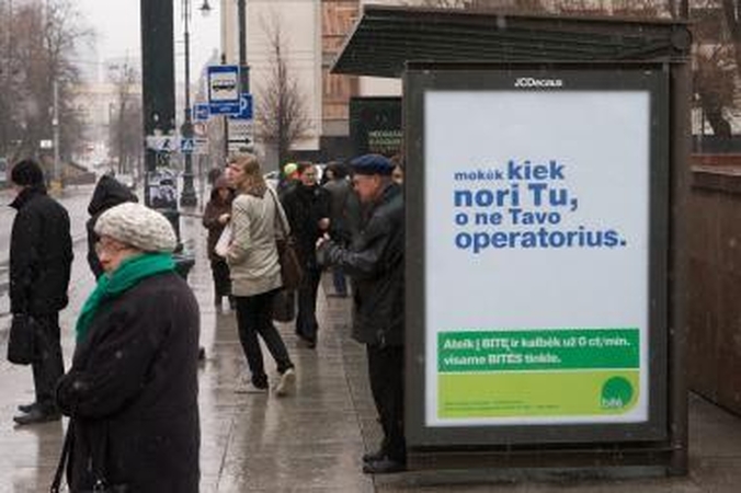 2011-aisiais mobiliojo ryšio operatorių reklamos mažės