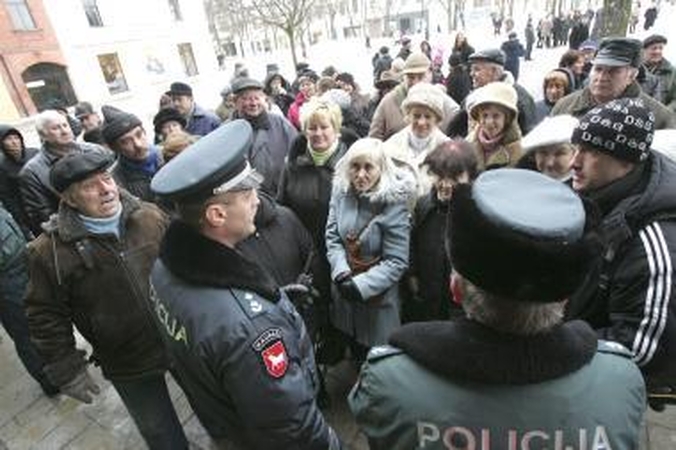 Kauniečiai palaikė mitinguojančius sostinėje