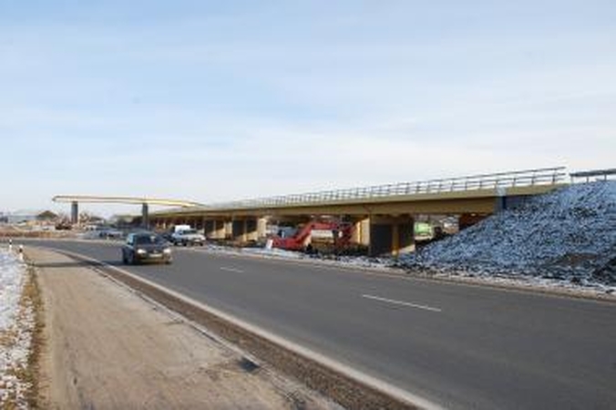 Jakų žiedo estakadą numatoma atidaryti gruodį