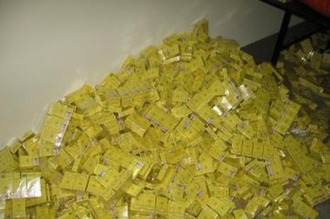 Sulaikytas stambus kontrabandinių cigarečių krovinys