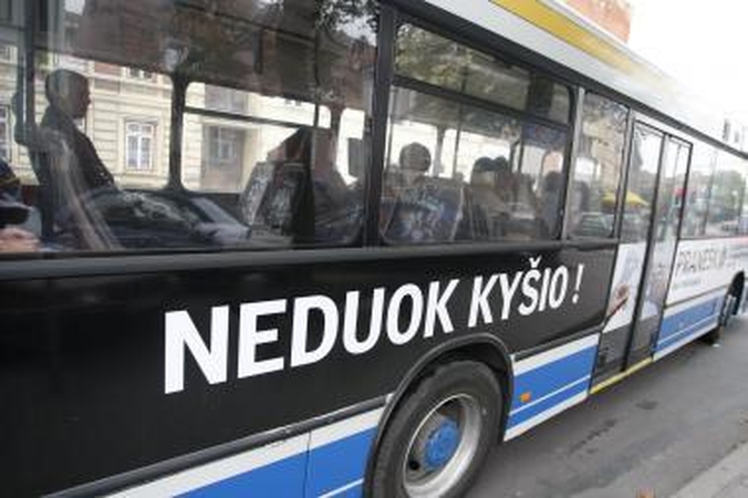 Autobusai skelbs apie nepakantumą korupcijai