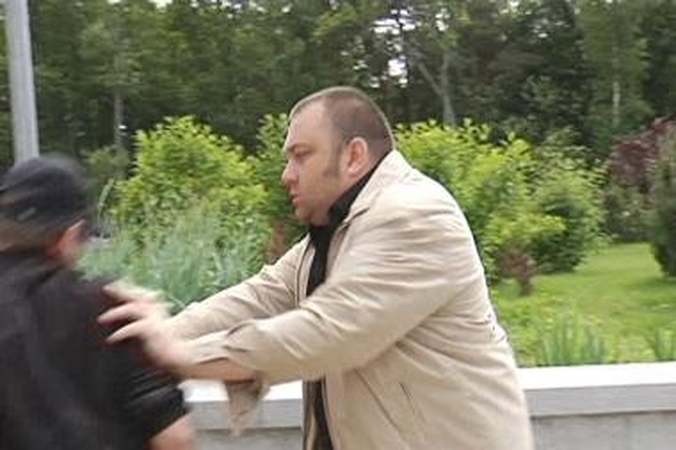 Palangoje E.Ostapenko užpuolė TV žaidimo filmavimo grupę