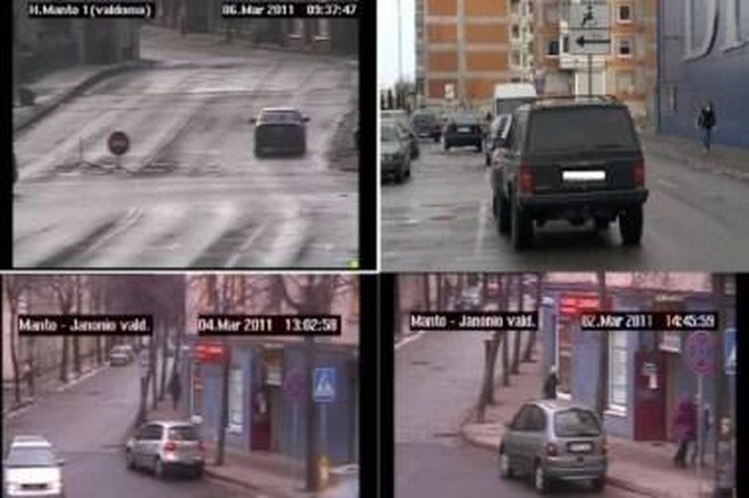 Vaizdo kameros fiksuoja eismo dalyvių pažeidimus