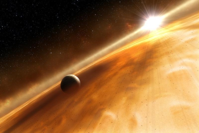 „Hubble“ atrado už 25 šviesmečių skriejančią planetą-vaiduoklę