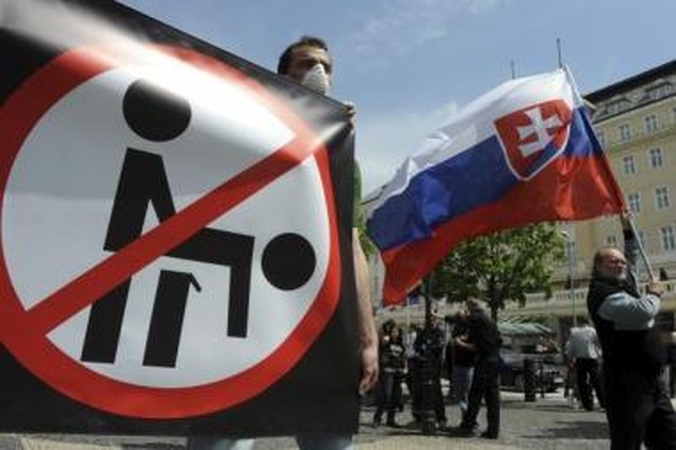 Skustagalviai sužlugdė pirmąsias Slovakijos homoseksualų eitynes
