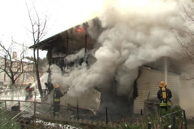 Kretingos rajone degė sodo namas