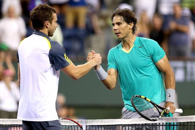 Latvis E. Gulbis tik po dramatiškos kovos nusileido R. Nadaliui
