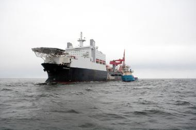 "Nord Stream" dujotiekio tiesimas Baltijos jūros dugnu vyksta pagal planą, praneša bendrovė